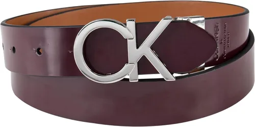 Vista 2 de Calvin Klein Women's Two-in-one Reversible Ck Monogram Plaque Buckle