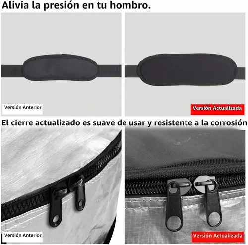 Vista 3 de Funda para tabla de surf y bolsa de almacenamiento para tabla de surf para viajes al aire libre, bolsa para tabla de surf de 5'0"-9'10", máxima