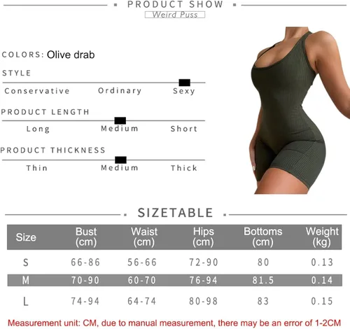 Vista 2 de Women One Piece Short Bodycon Jumpsuit,Sexy Sleeveless Sports Jumpsuit Zipper Romper Clubwear