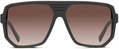 Vista 2 de VonZipper Gafas de sol con rodillo de cobre negro mate con lente degradado marrón