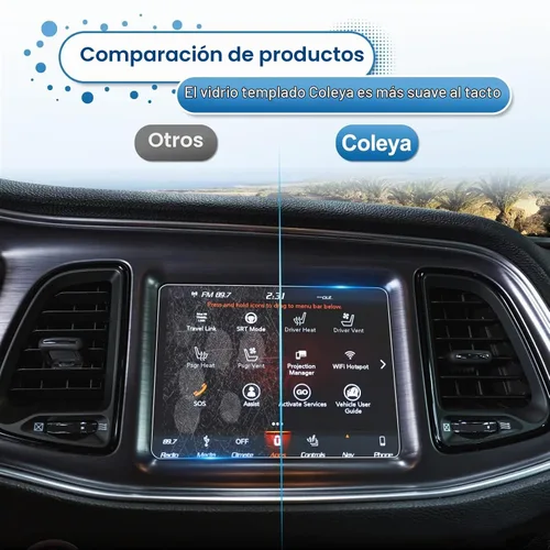 Vista 6 de Protector de pantalla Challenger 2019-2022 2023 para Dodge Challenger (R/T Scat Pack, SRT Hellcat, SRT Hellcat Redeye y SRT Super Stock) pantalla