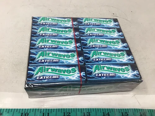 Vista 2 de Wrigleys Airwaves Extreme Mentol de menta y eucalipto, caja de 30.
