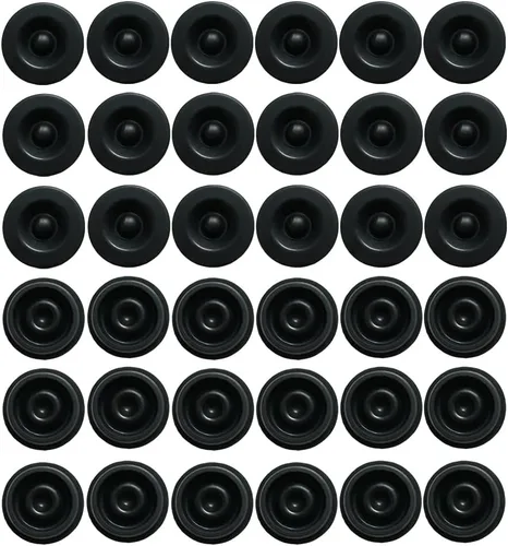 Vista 5 de 12 piezas de tapones de grasa de caucho, tapa contra el polvo del cubo, tapas contra el polvo del rodamiento del cubo del remolque, tapa del cubo