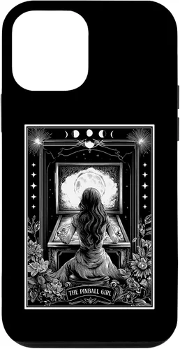 Vista 16 de The Pinball Girl Retro Arcade Game 80s Tarot Card Skeleton Case for iPhone 17
