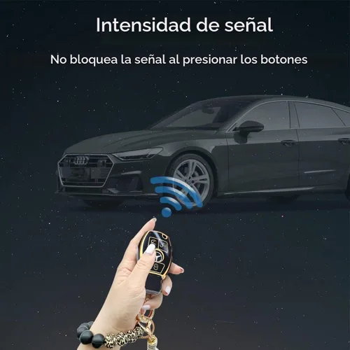 Vista 4 de para funda de llavero Mercedes Benz, compatible con C E S M CLS CLK G Class, accesorios de coche inteligente sin llave con llavero de pulsera