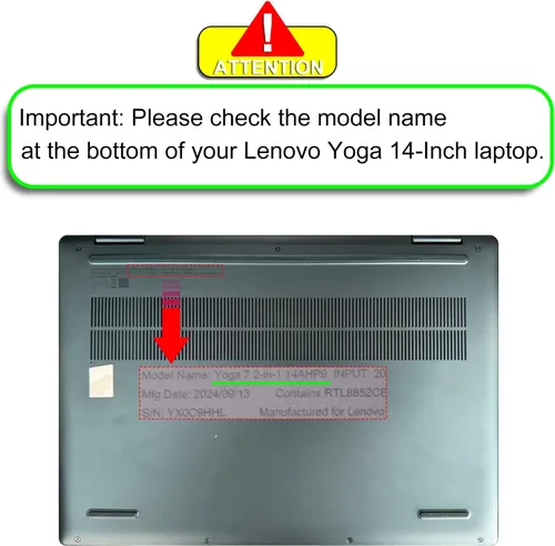 Vista 3 de KEANBOLL Paquete de 2 protectores de pantalla anti luz azul para Lenovo Yoga 7 / 7i 14 Pulgadas 2-en-1 Laptop táctil (/14IML9/14AHP9/14ARP8/14IRL8)