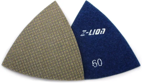 Vista 5 de Z-Lion Grano de lijado triangular galvanizado diamante 60 para herramientas oscilantes