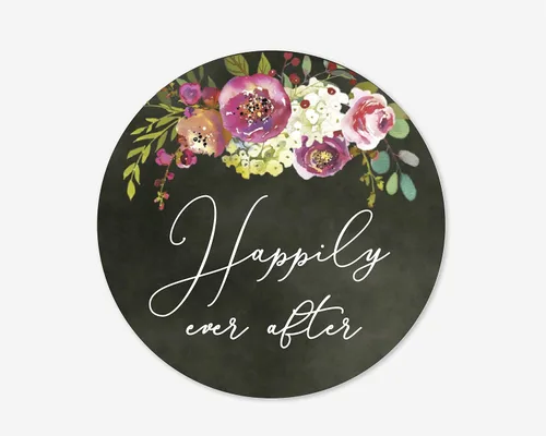 Vista 11 de Pegatinas de boda con texto en inglés "Cheers", para fiestas de compromiso, bodas y despedidas de soltera (#379-013)