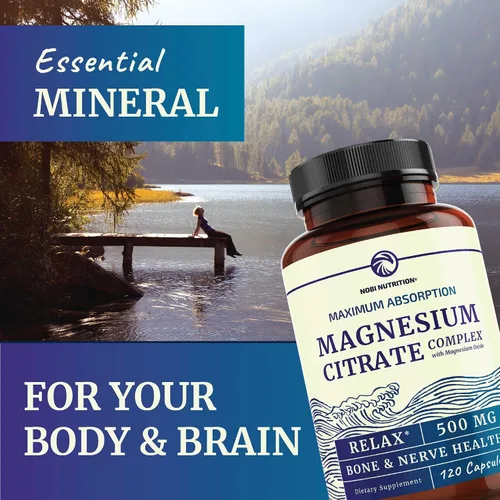 Vista 6 de Glicinato de magnesio 400 mg (120 unidades) y citrato de magnesio 500 mg (120 unidades) Alta absorción, calma, relajación, digestión y apoyo