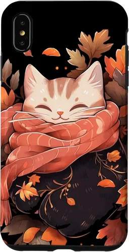 Vista 11 de Funda para iPhone 16 Cat Kitten Otoño Temporada Otoño Hojas Acción de Gracias
