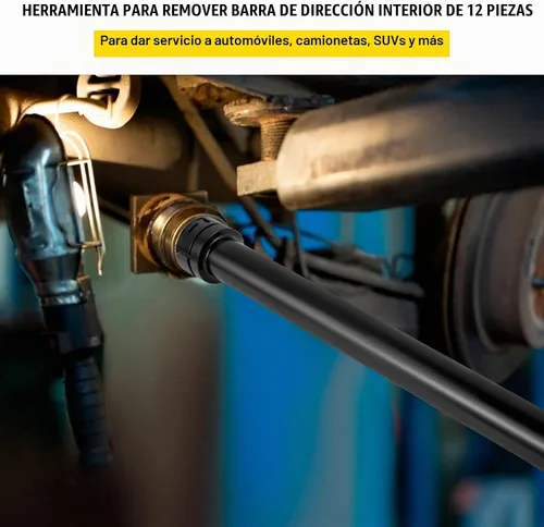 Vista 2 de VEVOR Kit de herramientas de barra de acoplamiento interior, 13 herramientas de extracción de barra de acoplamiento, 13 adaptadores de pata de gallo