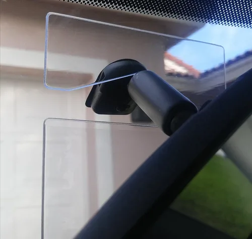 Vista 5 de Paquete de 20 soportes protectores transparentes para carteles de estacionamiento para discapacitados, para espejo retrovisor, construcción
