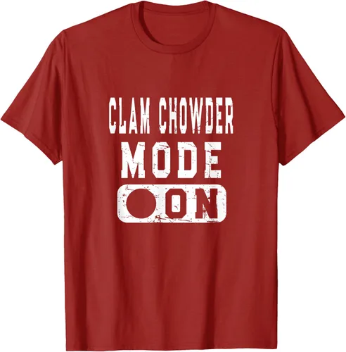 Vista 20 de Clam Chowder Mode On - Camiseta de broma de sopa de almejas, Negro