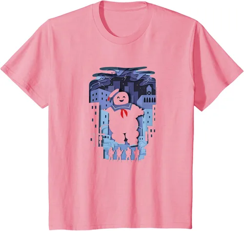 Vista 16 de Ghostbusters Experimental Depth Stay Puft - Camiseta, gris, S