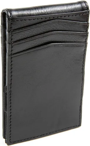 Vista 4 de Cartera RFID para hombre con bolsillo frontal delgado, Negro -, ID interno