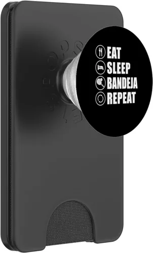 Vista 8 de Eat Sleep Bandeja Repeat Padel Racquet Paddle PopSockets Adhesive PopGrip