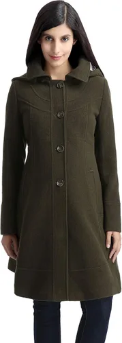 Vista 3 de Momo Maternity Outerwear Women Carina Hooded A-Line Wool Coat Pregnancy Winter Jacket Medum