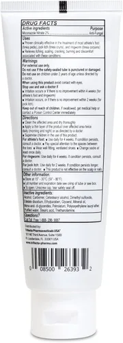 Vista 2 de Globe Crema antifúngica tópica de nitrato de miconazol al 2% (tubo de 4 onzas) para pie de atleta, picor deportista, alivio de la tiña de acción