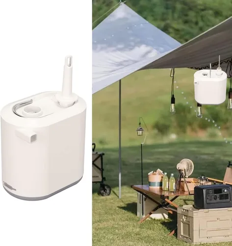 Vista 7 de Mini bomba de aire eléctrica de alta potencia recargable portátil colchón de aire bomba para acampar al aire libre