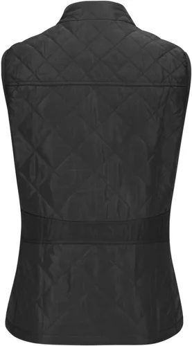 Vista 4 de Chaleco acolchado para mujer, con cuello alto, ligero, con cremallera, sin mangas, chaquetas de plumón de invierno, chalecos cálidos, ropa de abrigo