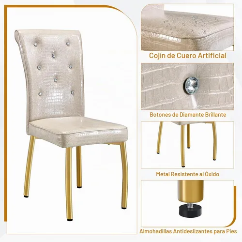 Vista 5 de Moderno juego de mesa de comedor de mármol sintético para 4, mesa de cocina rectangular blanca de 63 pulgadas con elegante base de pedestal