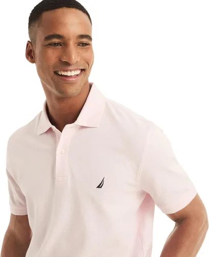 Vista 72 de Nautica playera polo clásica de mangas cortas, color sólido, para hombre
