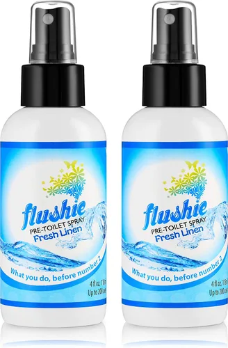 Vista 24 de Flushie - Aerosol preinodoro para desodorante de olores de inodoro... (lavanda, paquete de 2)