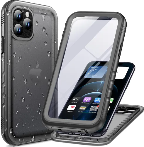 Vista 77 de Cozycase TOP - Funda impermeable militar IP68 para iPhone XR, resistente 360 a prueba de golpes, cuerpo completo, con protector de cámara