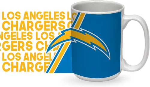 Vista 32 de Rico Industries NFL Football 15 oz White Ceramic Mug