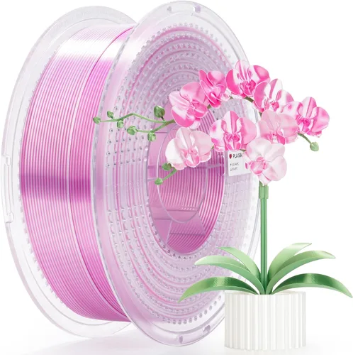 Vista 26 de AMOLEN Filamento PLA de Seda para Impresora 3D, Filamento PLA Kingfisher Rainbow Multicolor Brillante 1.75mm, Filamento de Impresión 3D PLA