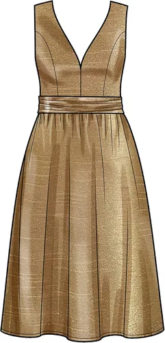 Vista 5 de Simplicity Kit de patrón de costura para vestido de Misses', código S9476, tamaños 26W-28W-30W-32W, multicolor