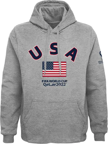 Vista 4 de Outerstuff Sudadera con capucha de forro polar de la Copa Mundial de la FIFA para hombre