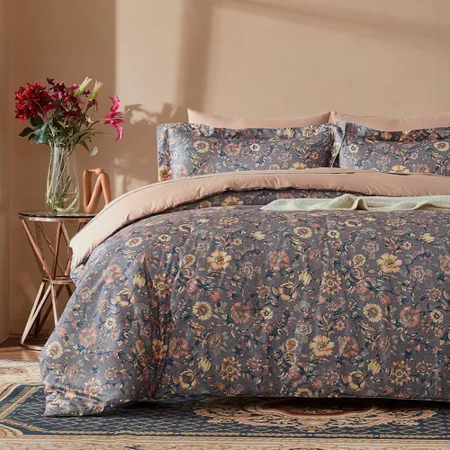 Vista 13 de Cupocupa Juego de funda de edredón de tamaño individual, diseño floral bohemio, juego de funda de edredón para cama de tamaño individual, ropa