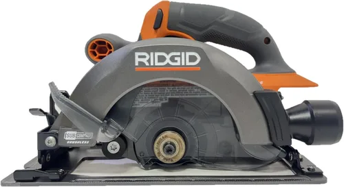 Vista 9 de RIDGID 18V SUBCOMPACT SIN CEPILLO Inalámbrico 6-1/2 pulgadas Herramienta de sierra circular SOLAMENTE R8656B La batería y el cargador se venden