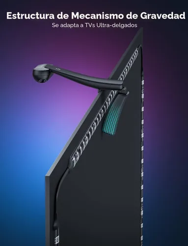 Vista 6 de Govee Envisual - Retroiluminación LED T2 para TV con cámaras duales, tira de luces LED RGBIC Wi-Fi de 11.8 pies para televisores de 55 a 65