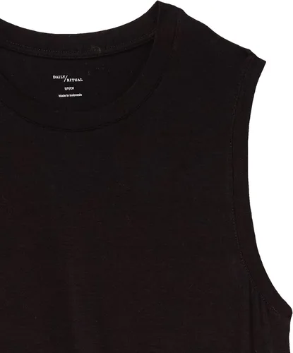 Vista 4 de Tienda Essentials - Vestido de jersey estilo swing sin mangas y de ajuste holgado para mujer (anteriormente de Daily Ritual)