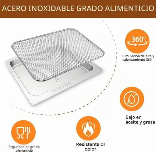 Vista 4 de Accesorios para freidora de aire Chefman Multifuncional Digital Air Freidora, 17 ajustes preestablecidos de pantalla táctil Fry XL 10L 10 cuartos
