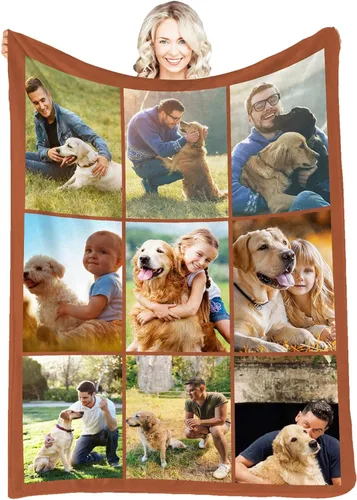 Vista 13 de Manta personalizada con fotos, mantas y mantas hechas en Estados Unidos, mantas personalizadas con fotos y texto para adultos, niños, familia