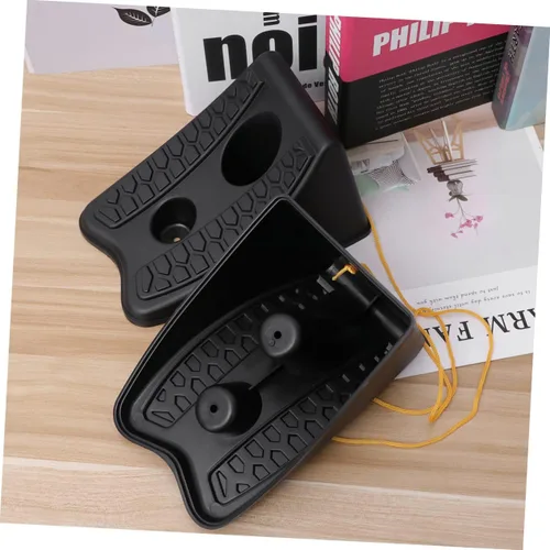 Vista 5 de 2 piezas de cuñas antideslizantes para ruedas de automóvil, para remolque, bloque de parada, tipo universal