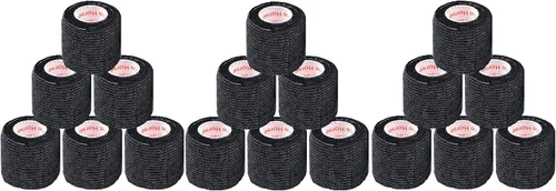 Vista 42 de Cinta adhesiva para veterinarios (negro) (paquete de 2) (2 pulgadas x 15 pies), autoadhesiva, adherente, cohesiva, flexible, autoadhesiva, rollo