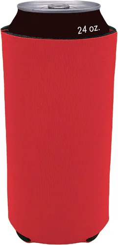 Vista 26 de Espuma en blanco plegable de 24 oz. Can Coolie (variedad, paquete de 6)