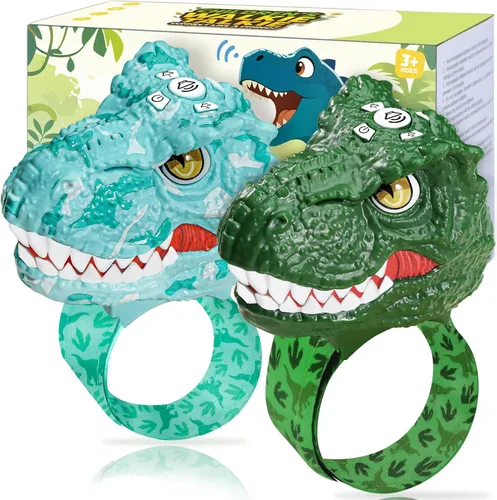 Vista 11 de Vvinca Walkie Talkies de dinosaurio para niños, paquete de 2 – Juguetes de juguete al aire libre para niños de 3 a 12 años, 1000 pies de largo