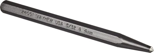 Vista 10 de Mayhew Tools 24008 Punzón central, 1/4" - 6 mm x 5-1/2", acabado de óxido negro