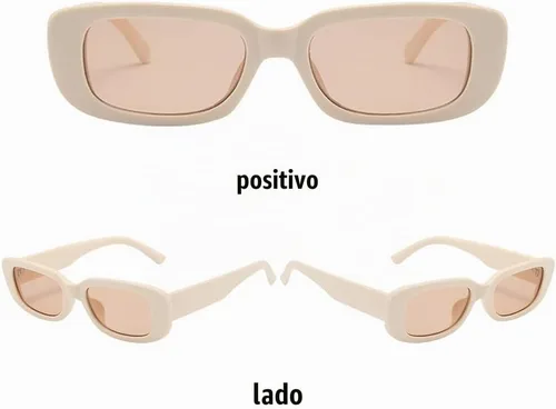 Vista 5 de BOJOD Gafas de sol rectangulares para mujer, gafas de sol retro a la moda, protección UV 400, gafas de marco cuadrado Beige