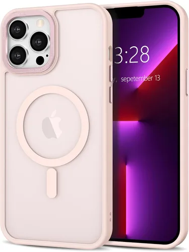 Vista 272 de Anuck - Funda magnética para iPhone 11 compatible con MagSafe, carcasa trasera mate translúcida dura, borde de TPU, delgada, resistente a impactos
