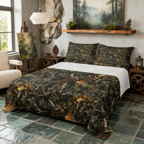 Vista 10 de Castle Fairy Juego de sábanas de motocross tamaño twin, juego de ropa de cama verde con diseño de panal ombré, decoración de habitación de niños
