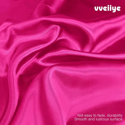 Vista 6 de The Yard - Tela de satén suave y sedosa de 1 yarda de 60 pulgadas de ancho, tela sólida para vestidos de novia, costura, manualidades, decoraciones