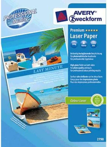 Vista 3 de Papel láser de color premium A4 7.05 oz 100 hojas
