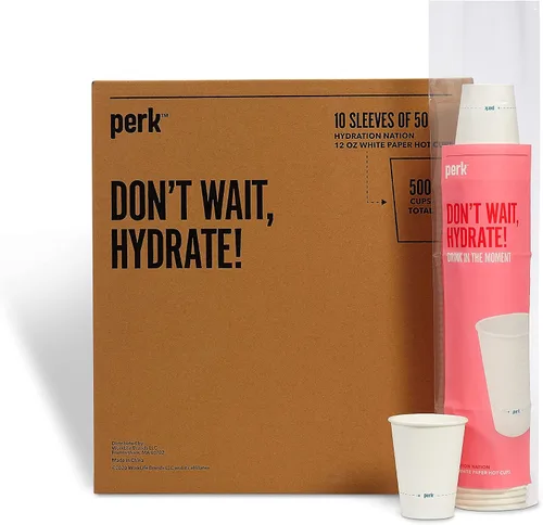 Vista 13 de Perk Vasos calientes de papel de 3 onzas, 1,000 unidades desechables a