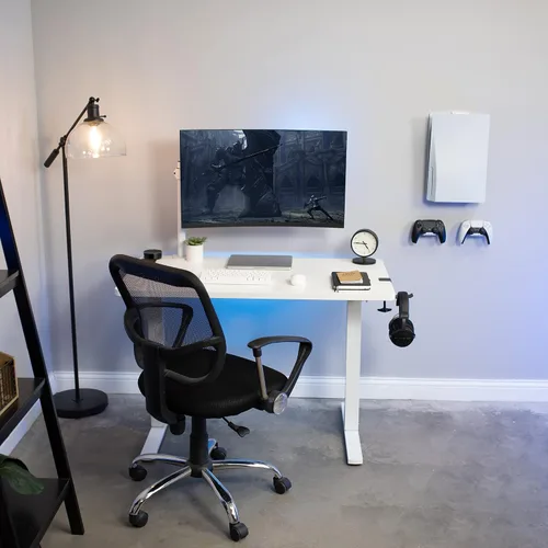 Vista 4 de VIVO Soporte de pared 2 en 1 y debajo del escritorio diseñado para consola de juegos PS5 Playstation 5 Standard y edición digital pantalla de pared